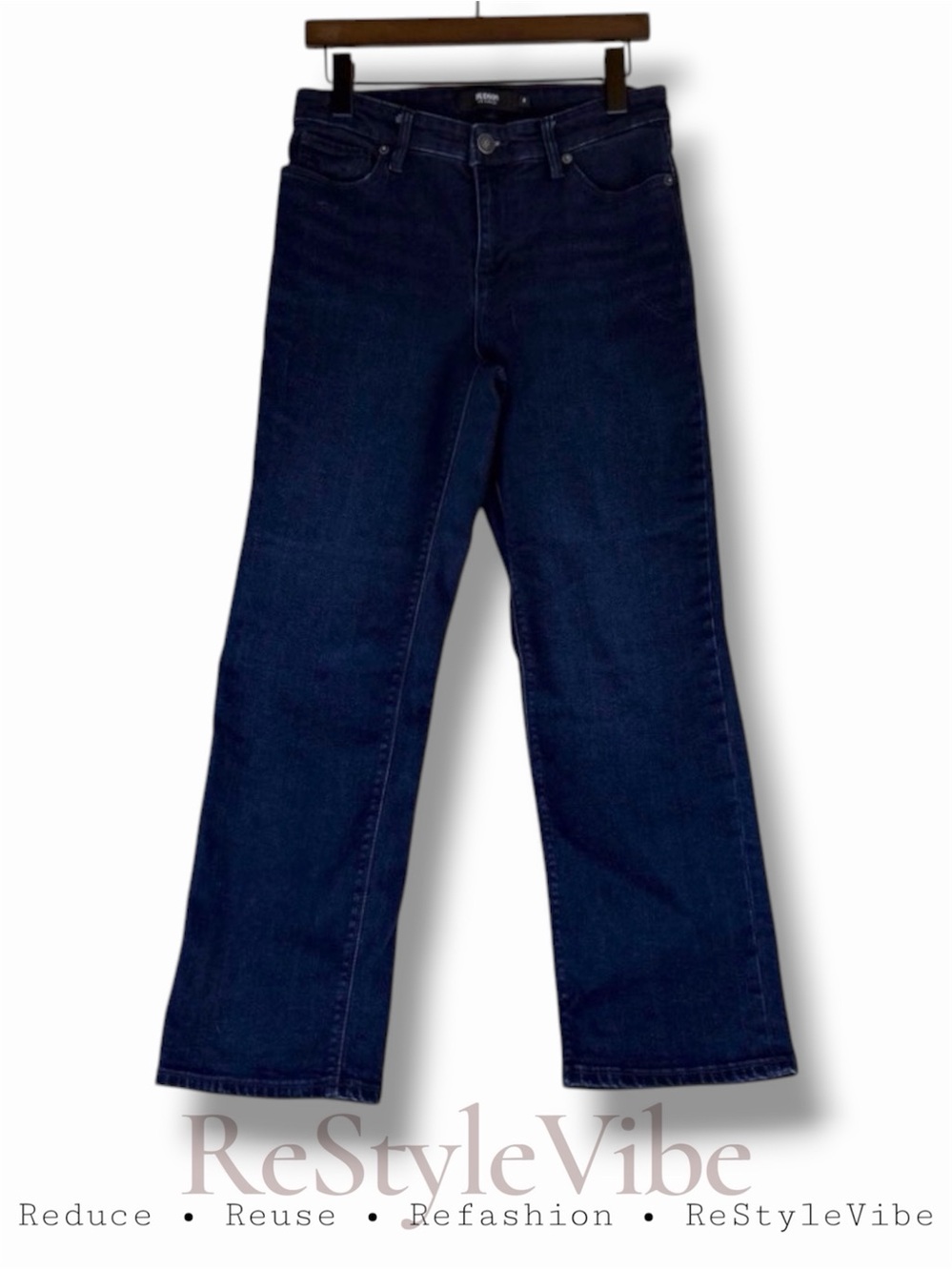 HUDSON Women’s Size 8 Denim Jeans Straight High Rise Fit Stretch Ankle Stretch